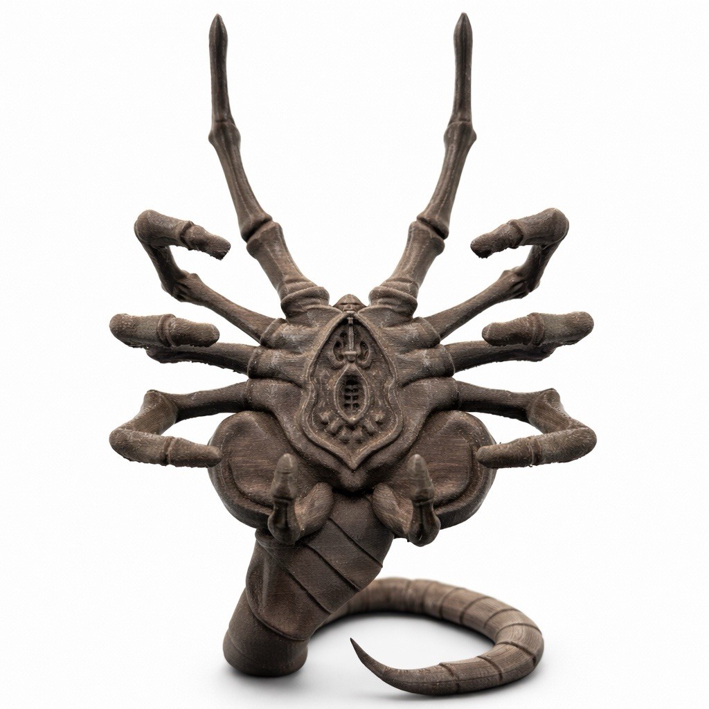 Alien Facehugger Phone Holder Stand 3D Printed Horror Desk Dock iPhone Android