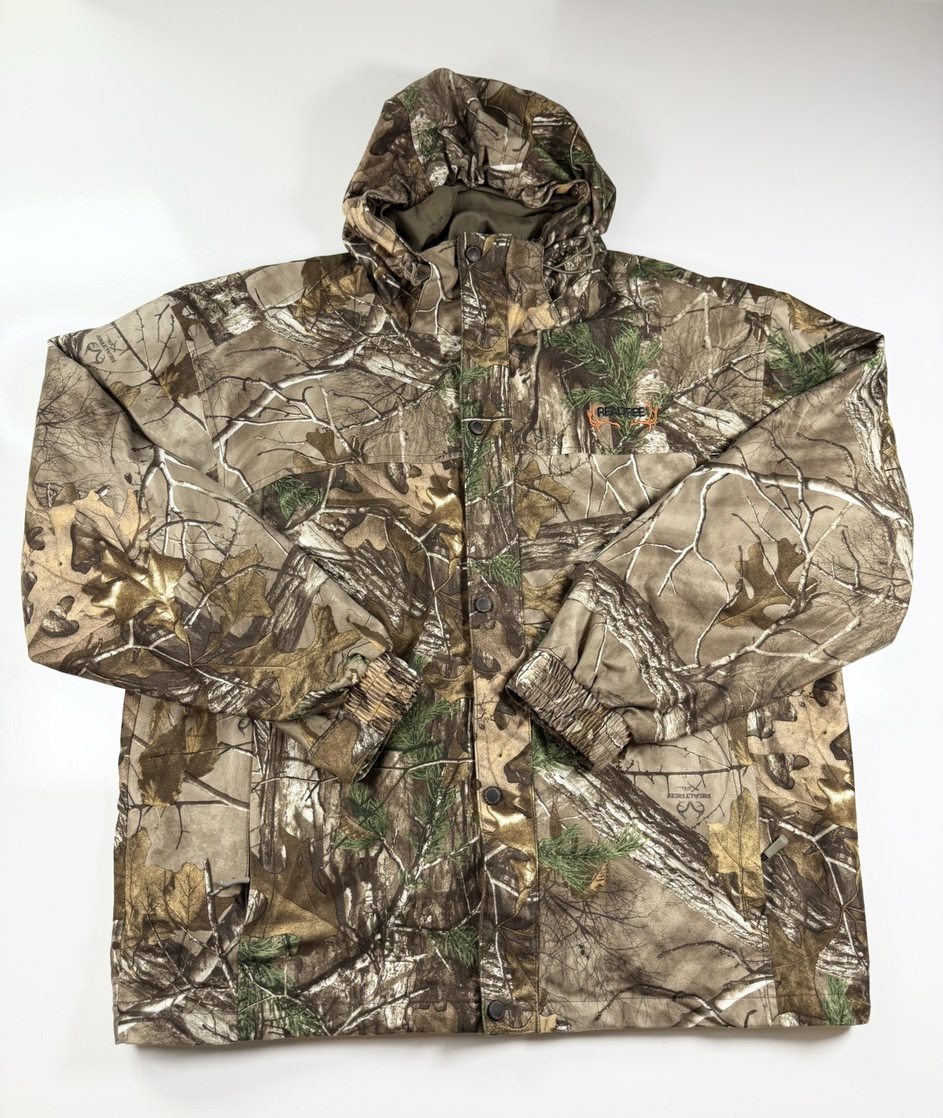 Vintage Realtree Camo Hunting Jacket XL Hooded Insulated Outdoor Coat