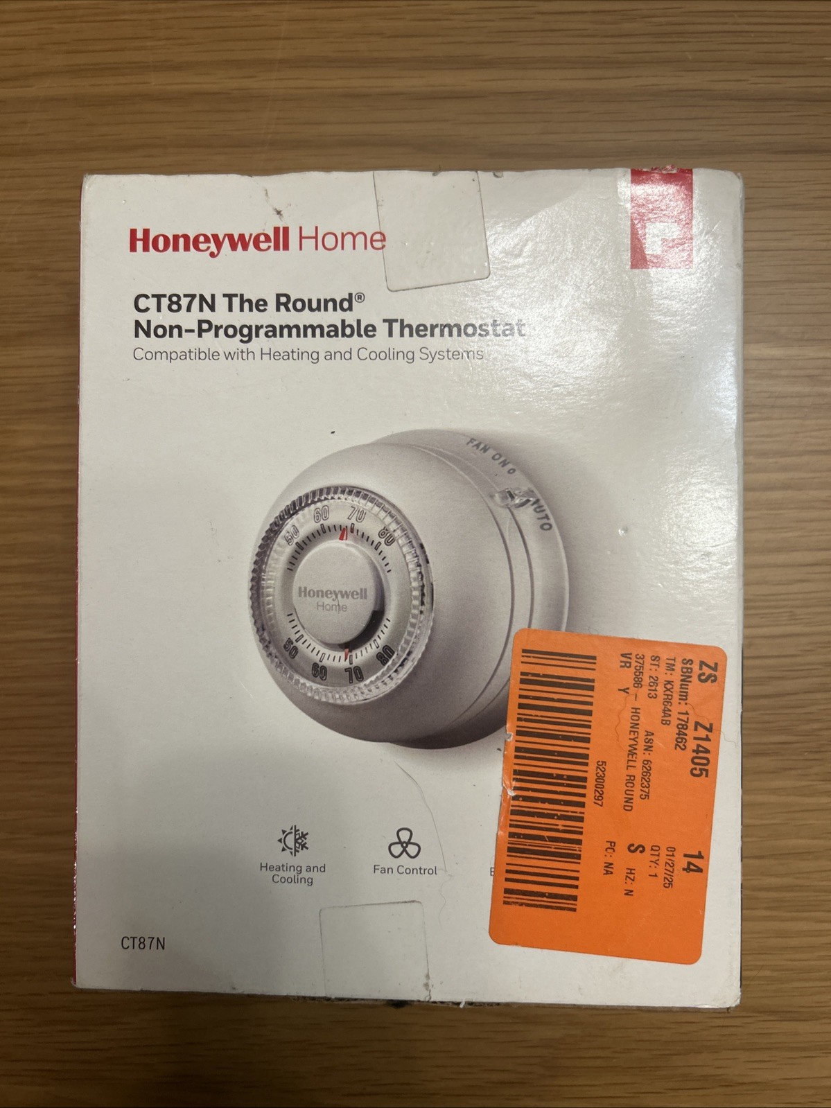 Honeywell Home CT87N  4450 Non-Programmable Thermostat Heating & Cooling