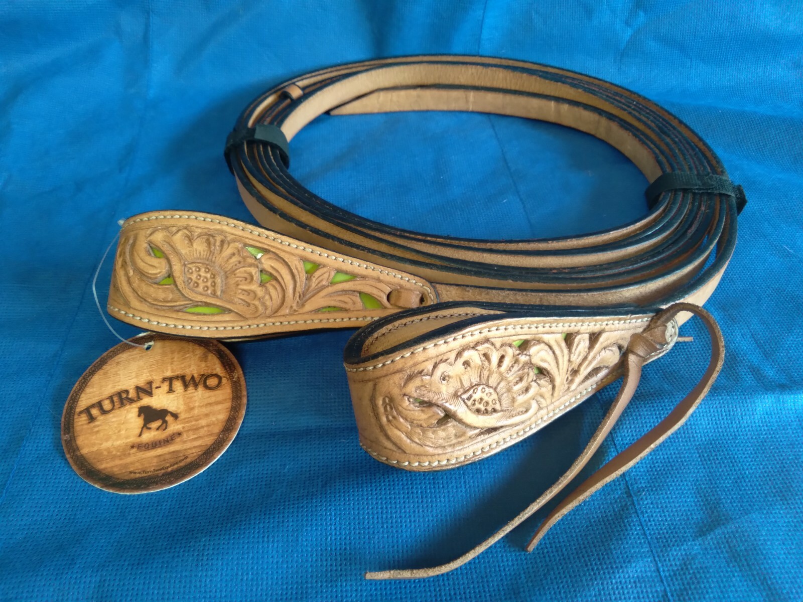 Turn-Two  Equine Mesquite Canyon 5/8" X 8'  Harness Leather Split Reins  469013