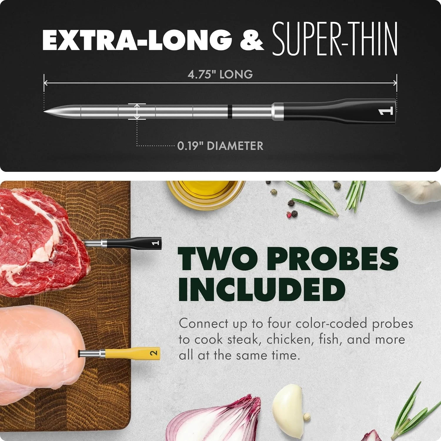 Chef iQ 2-Pack Wireless Smart Thermometer Set