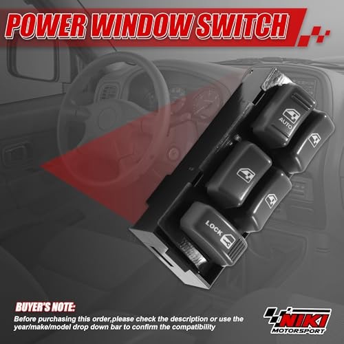 Window Switch Driver Side,Nikimotorsport Power Window Switch Chevy-15151360