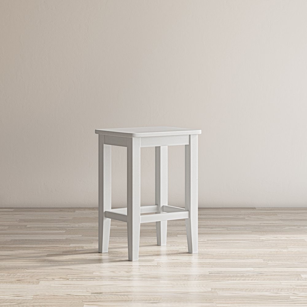 Coastal Wire-Brushed Acacia Three Piece Backless Counter Height Dining Set