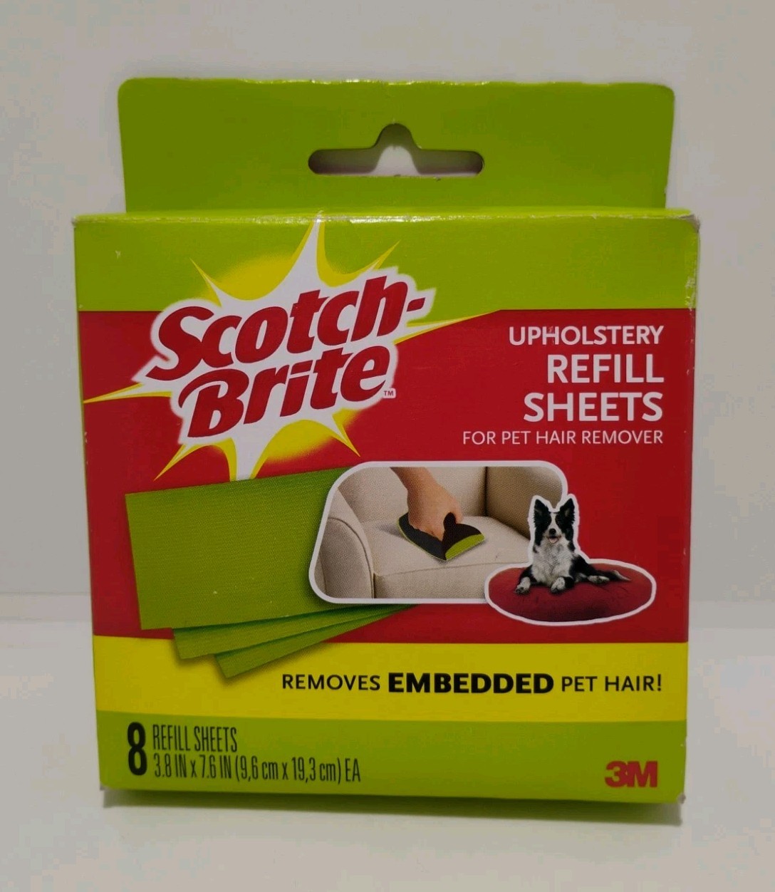 Scotch Fur Fighter 3M Pet Hair Refill Sheets 8 Pack Upholstery DISCONTINUED