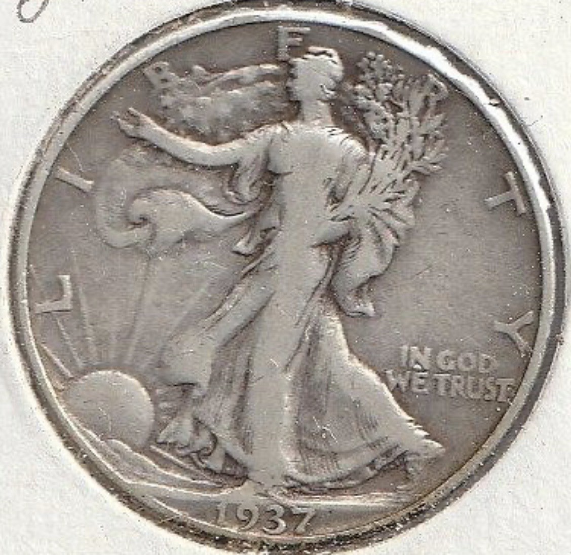 1937 d walking liberty half dollar