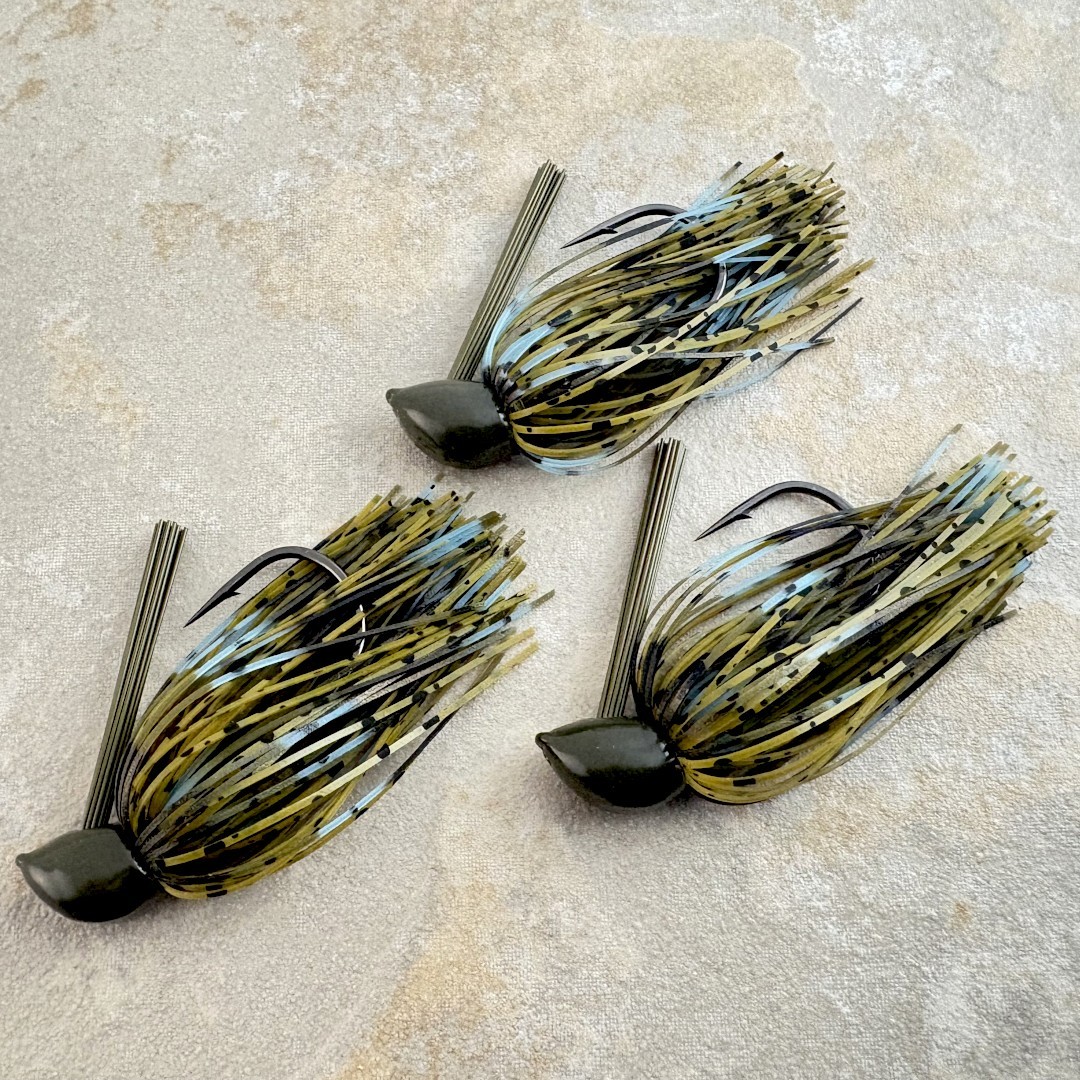 3-Pack Hand-Tied, 1/2-oz. Northern Craw Recessed Flat-Eye Flipping Jigs