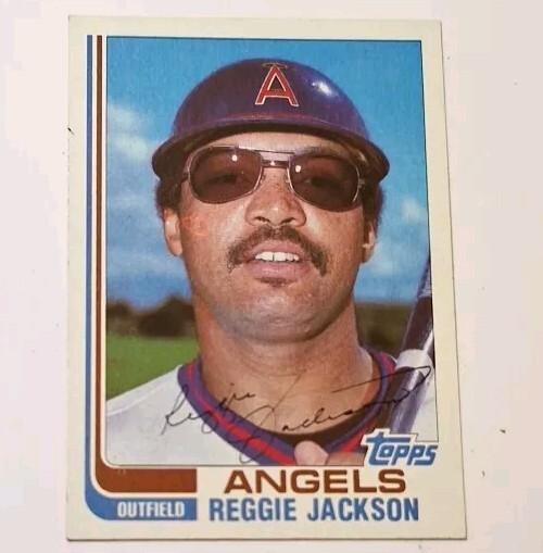 1982 Topps #47 Reggie Jackson California Angels Hall of Fame