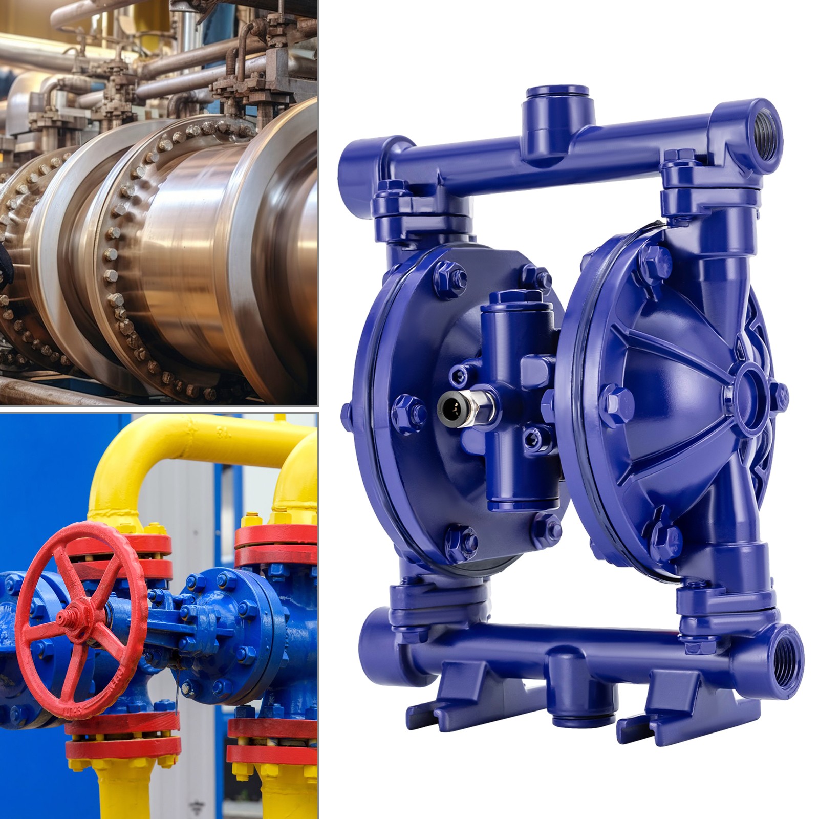 Air Diaphragm Waste Oil Pump Double Diaphragm Transfer Pump 12GPM Heavy Duty