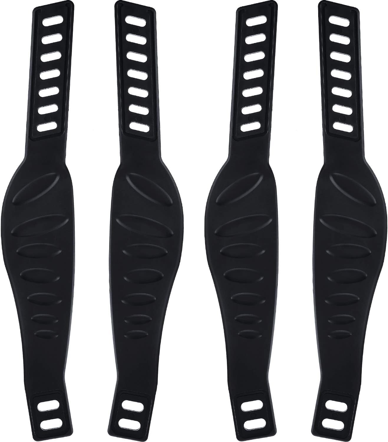 Exercise Bike Pedal Straps 2 Pairs Adjustable Rubber Universal Replacement