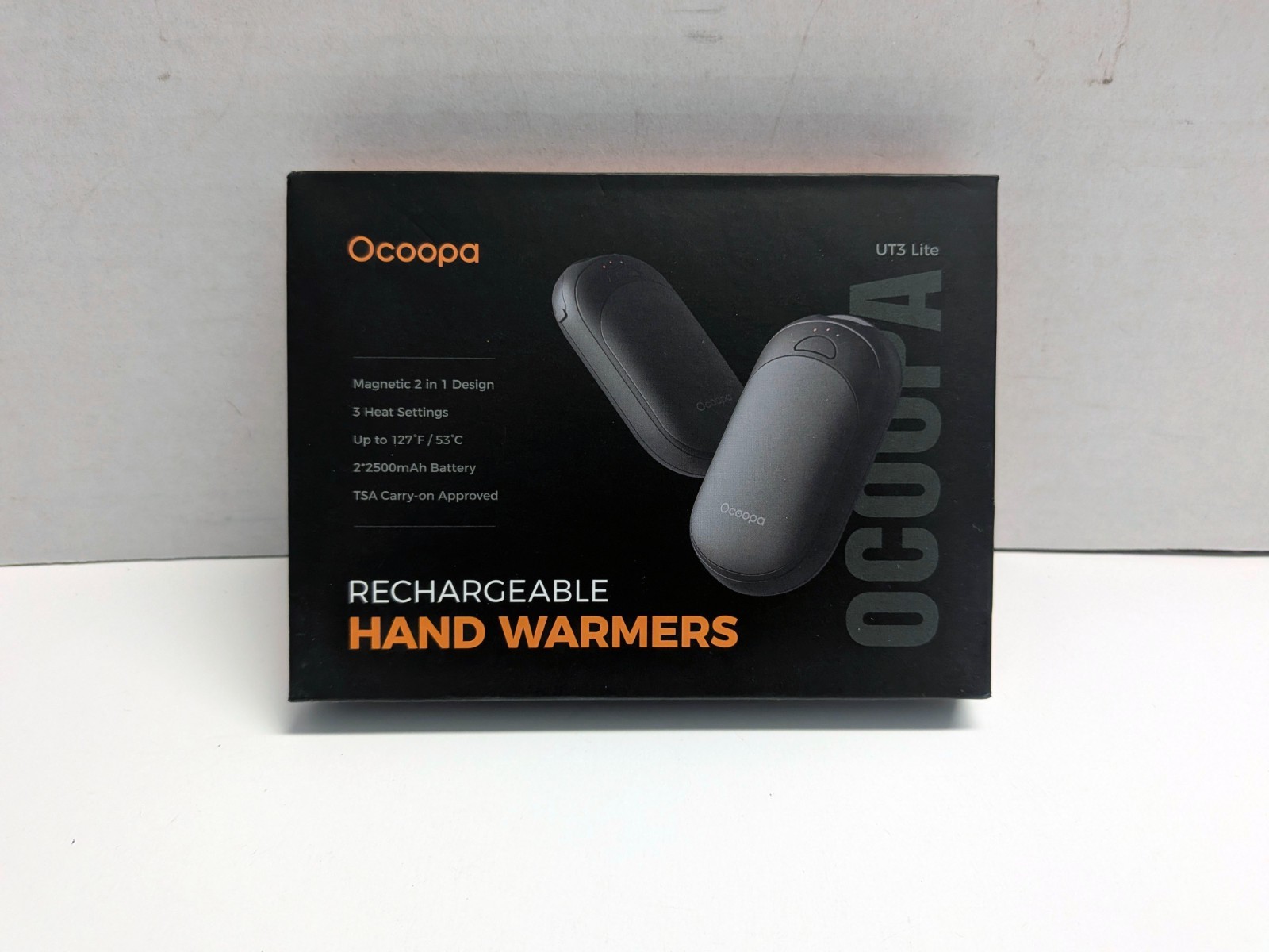 Ocoopa Magnetic 2in1 Rechargeable Hand Warmer 5000mAh Portable Heater UT3 Lite