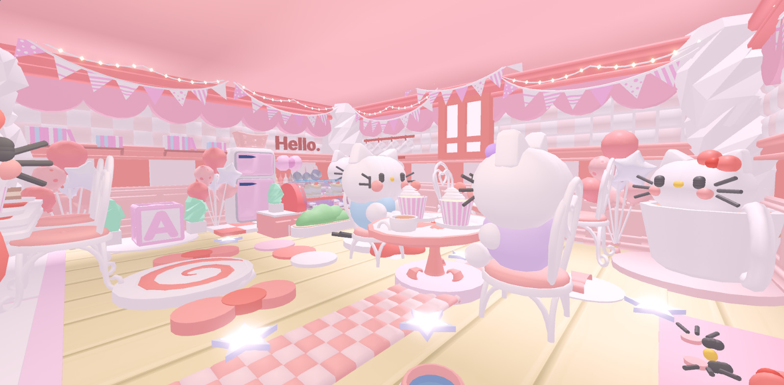 ⭐Glitch Build Preppy Kitty Cafe☕ House Home Adopt from me