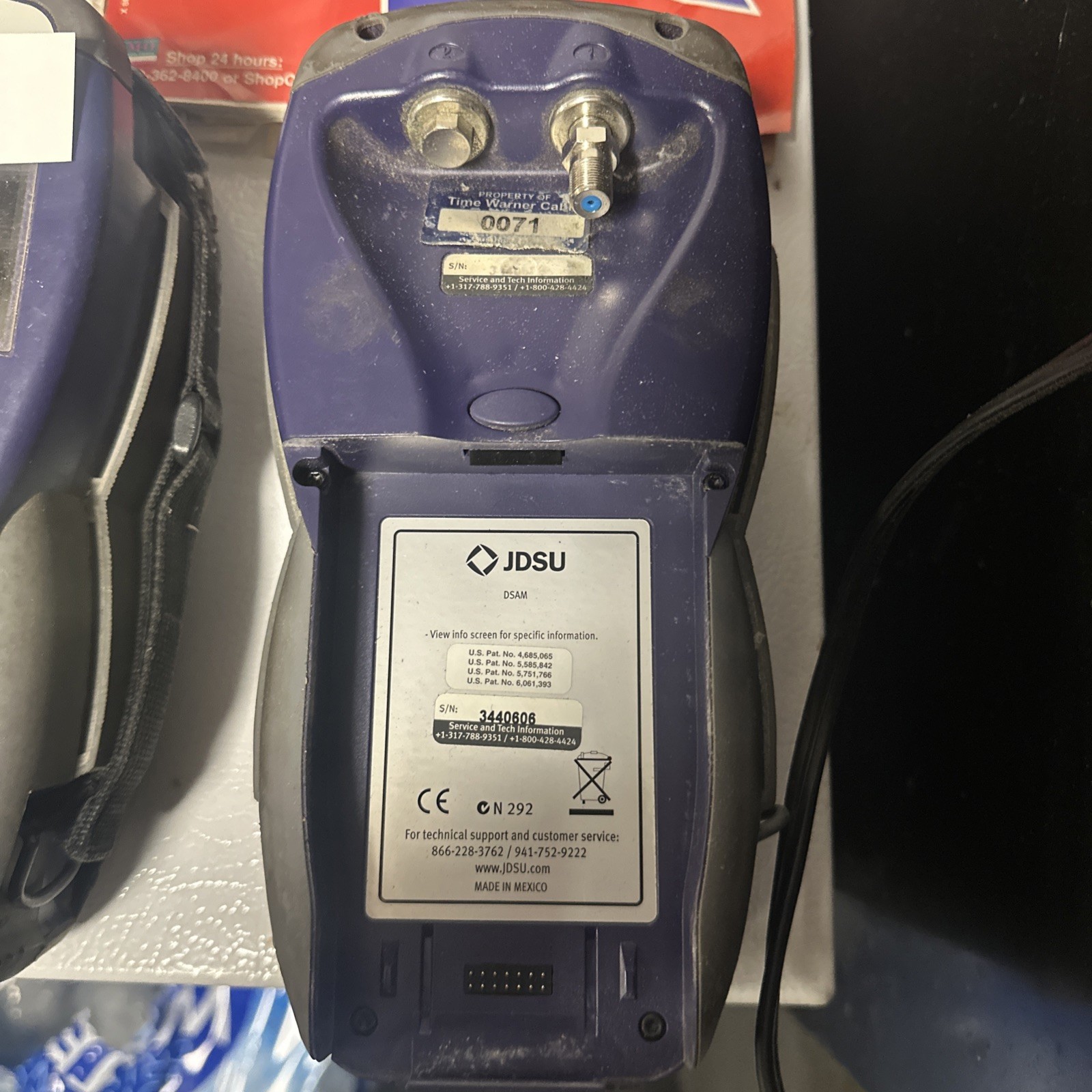 JDSU DSAM-3300 Network Tester. Wavetek Field Meter. Powers On. As Is.