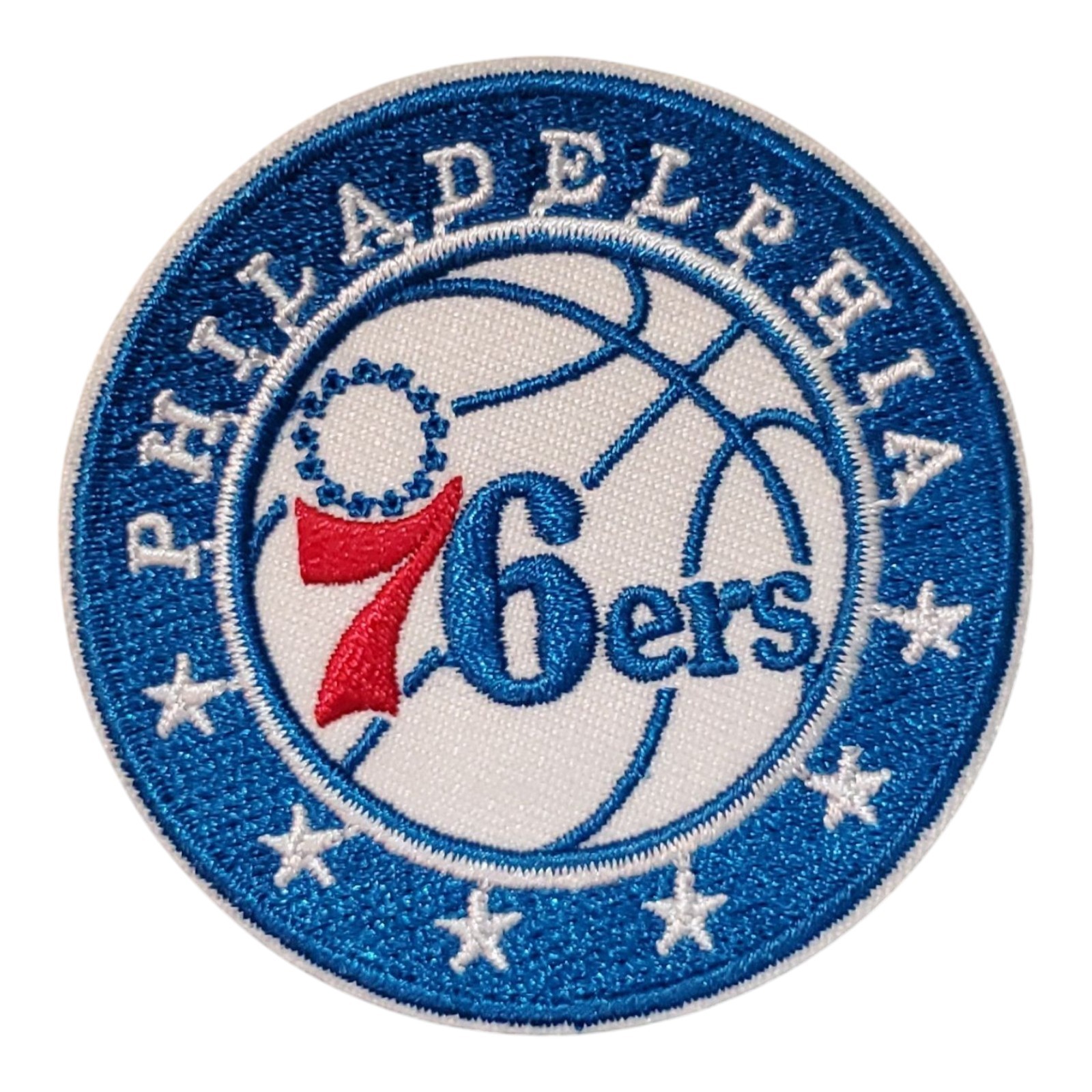Philadelphia 76ers Vintage Style Logo Patch. Embroidered. Iron On. 2.5"x2.5"