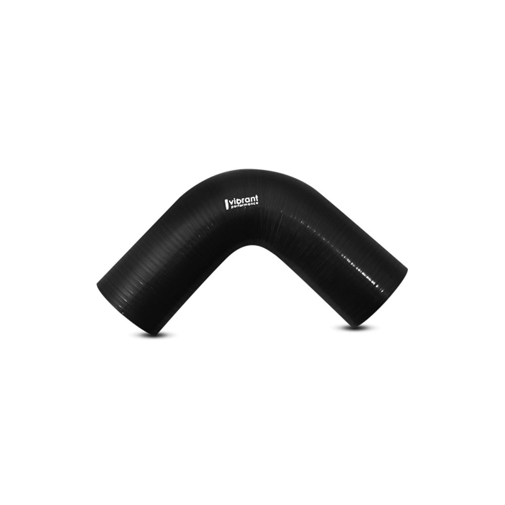 Vibrant Hose Coupler 2742; Elbow, 2.5 in. 90 deg Black Silicone, 3.75 in. Legs