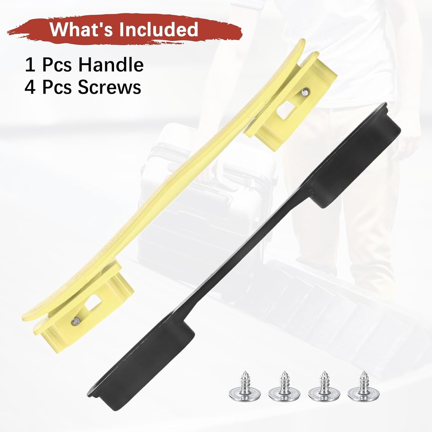 Luggage Replacement Handle [1PCS] -Plastic Handle Grip Carry Strap with Screw...