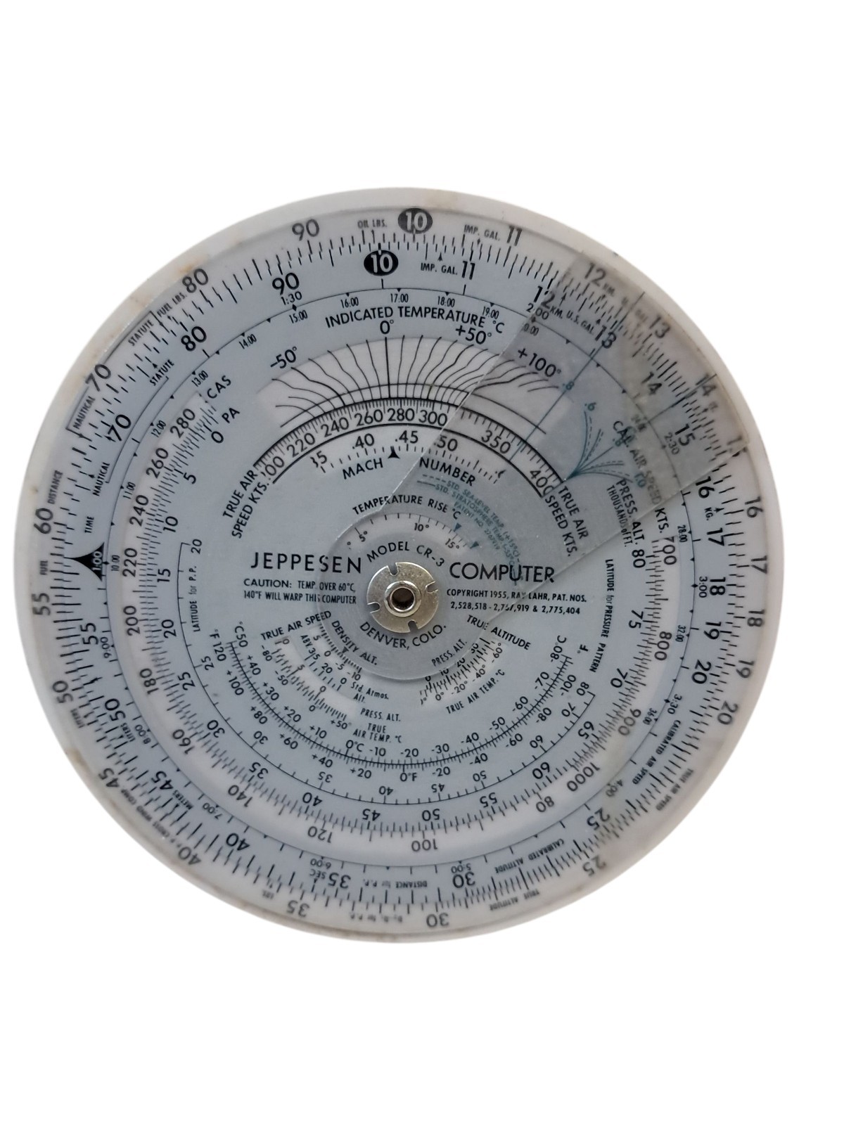 VTG 1955 Flight Computer - Jeppesen Model CR-3 w/ Case - Aviation Collectible