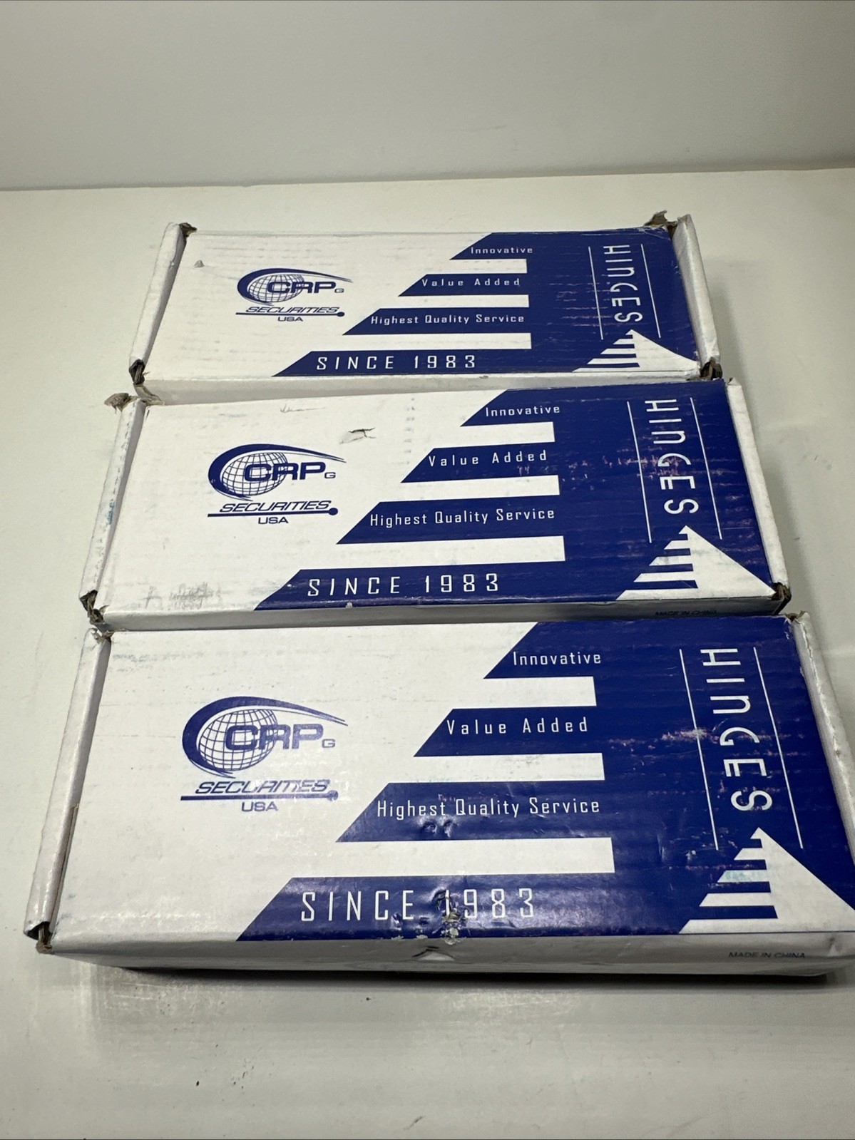 9 Hinges CRP BB31 4.5x4.5 Satin Chrome Ball Bearing Hinge