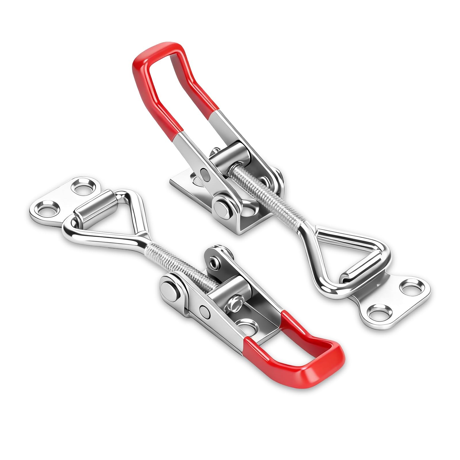 FRXIE 2 Pack Adjustable Toggle Latch 4001, Quick Release Clamp Silver