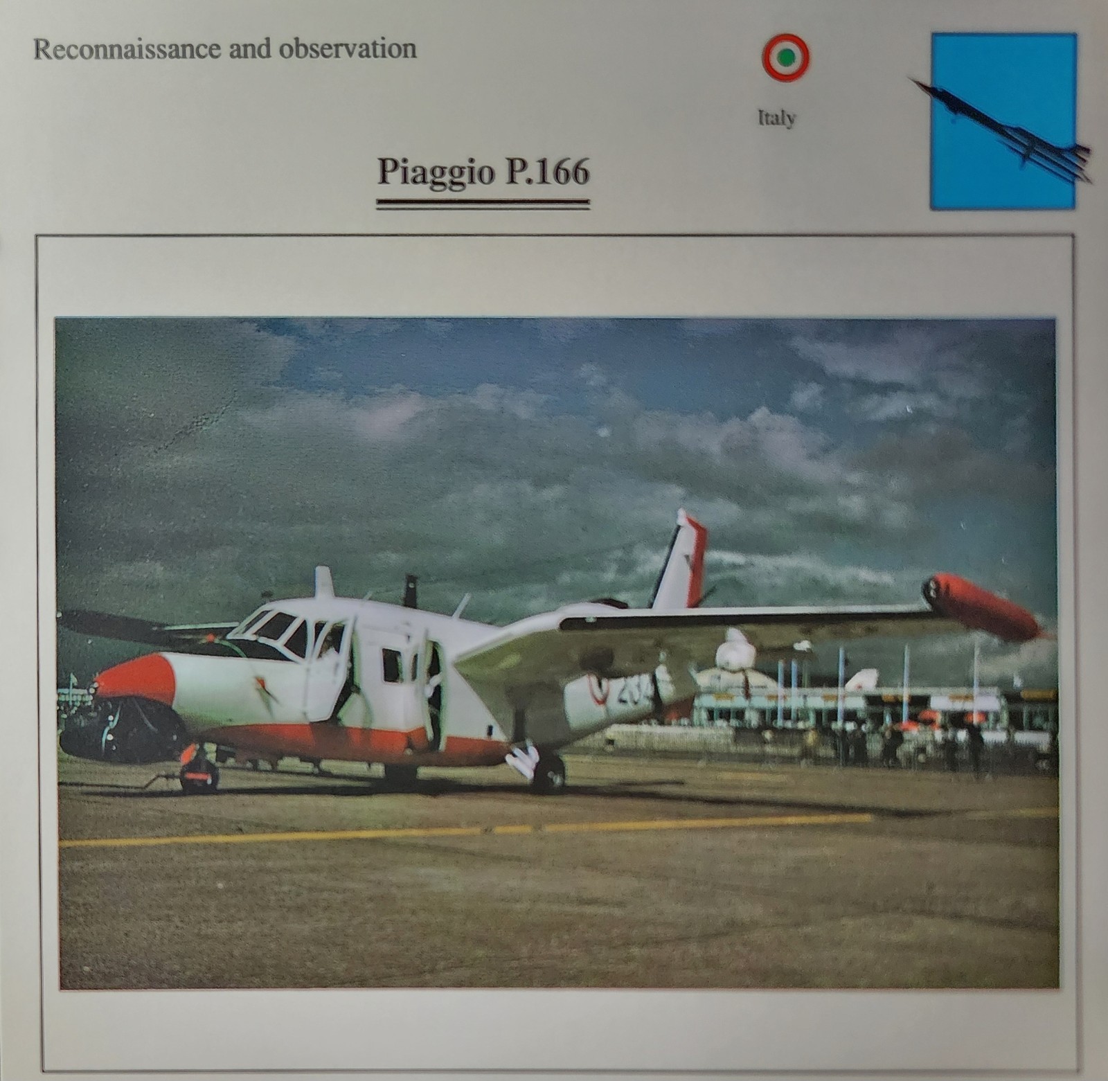 Piaggio Plane Picture Original Vtg Aircraft Info Detail Collector Card