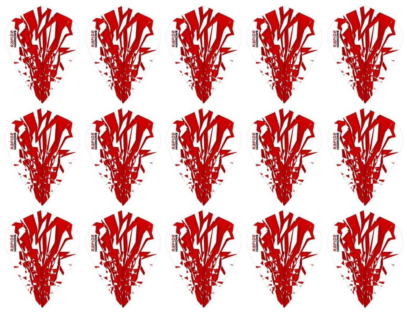 5 New Sets Harrows Rapide Kite Dart Flights – Ships w/ Tracking - Red