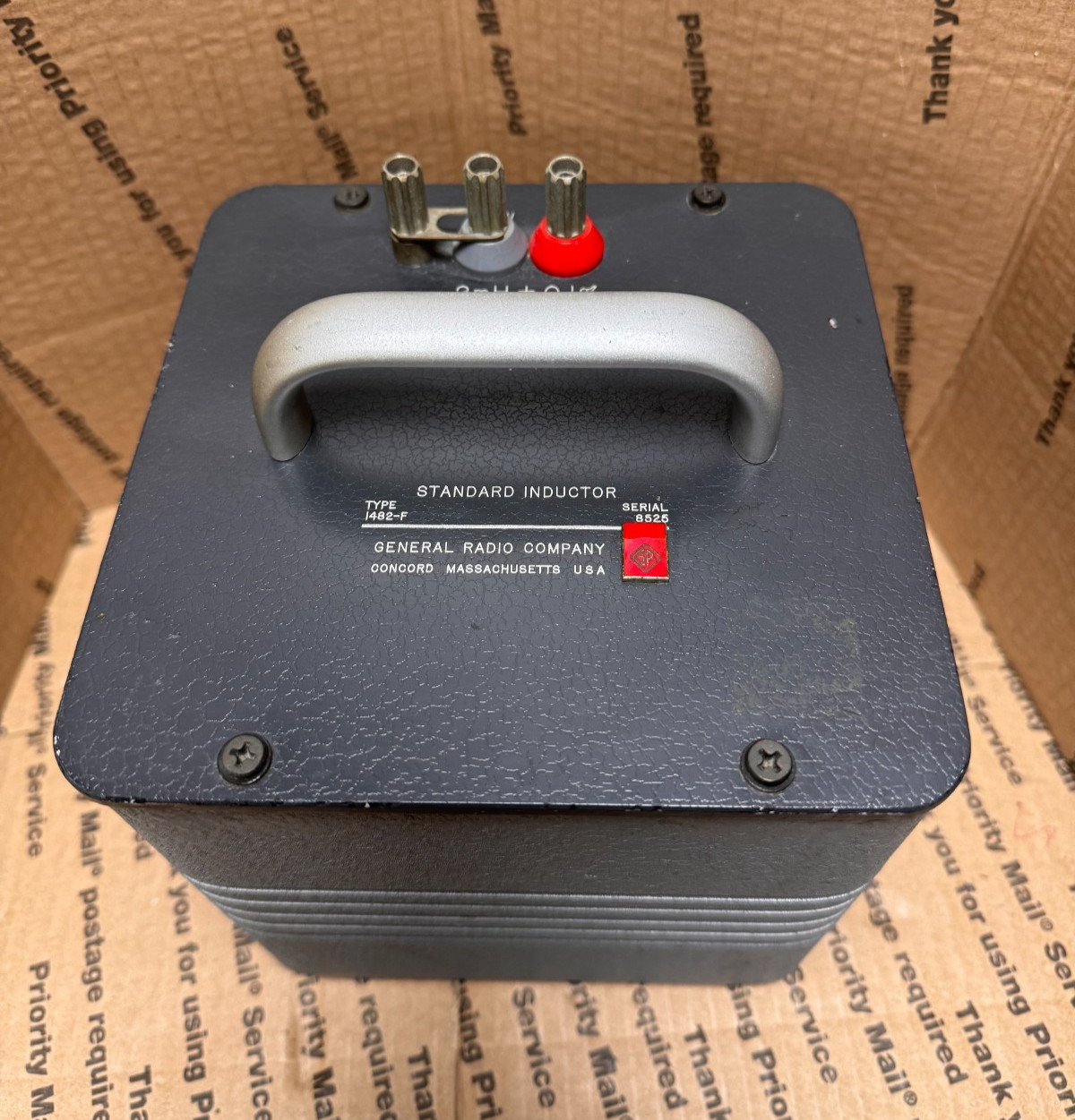 GR GENERAL RADIO COMAPNY STANDARD INDUCTOR TYPE 1482-F 2mH 0.1%