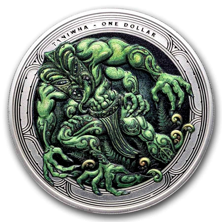 New Zealand- 2026- Forest Taniwha- Maori Art- 1oz Silver Proof Coin