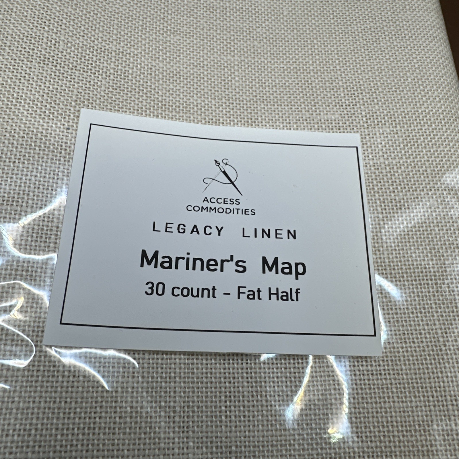 Legacy Linen 30 Count Fat Half Mariners Map Access Commodities