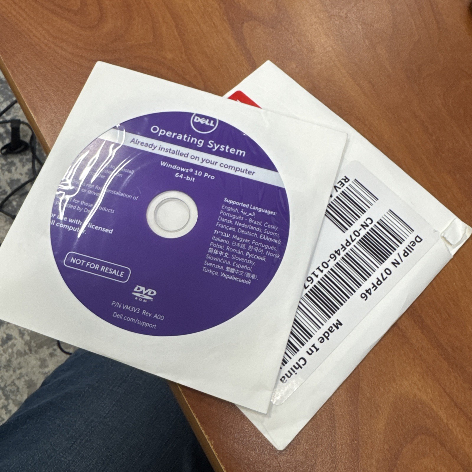 Windows 10 Pro 64-bit Dell Reinstallation Disc SEALED NO KEY