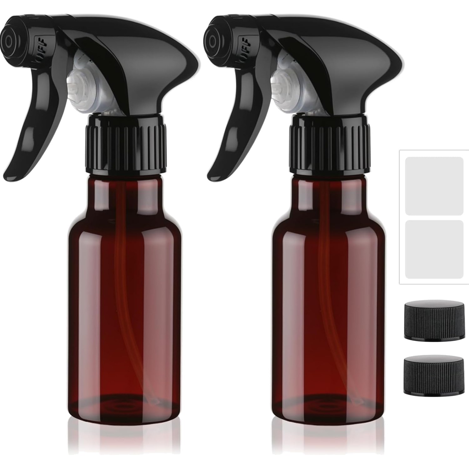 Spray Bottle 4oz Plastic Small Heavy Duty Empty Water Cleaning 2 Pack