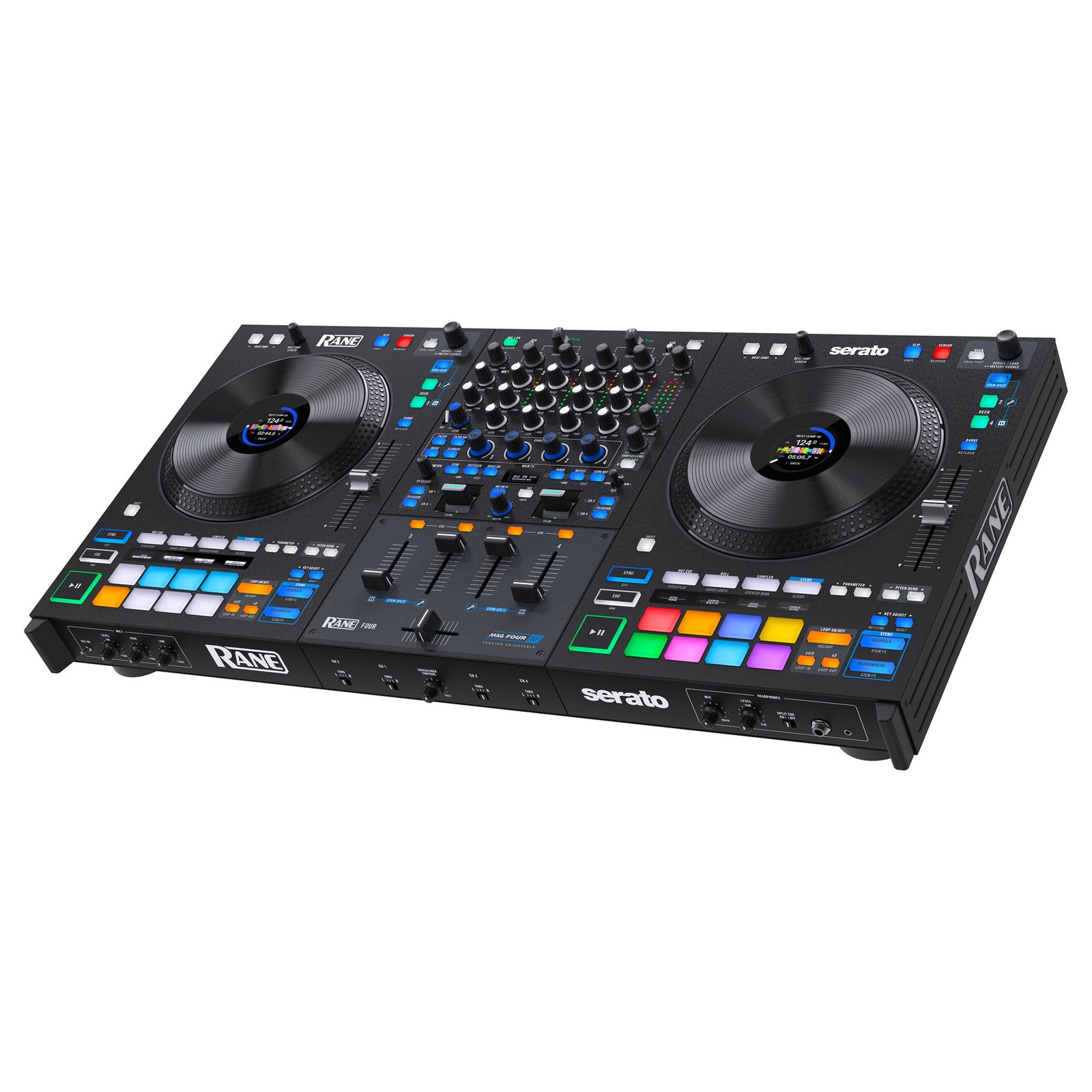 Rane Four Advanced 4-Channel DJ Controller+Magma FLXGUARD DJ Controller Trolley