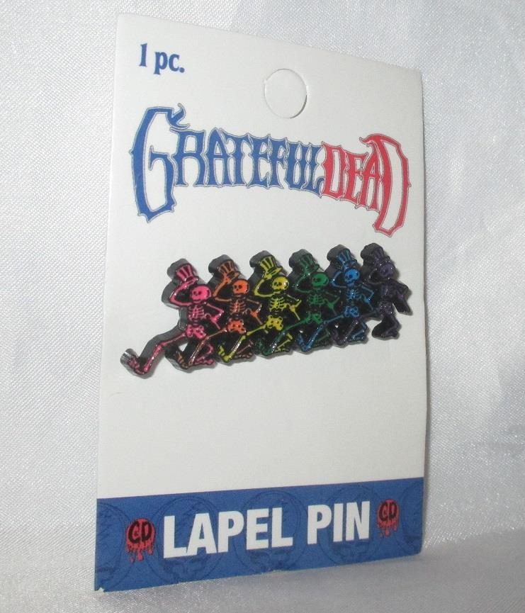 Grateful Dead Dancing Skeletons Lapel Pin Rock
