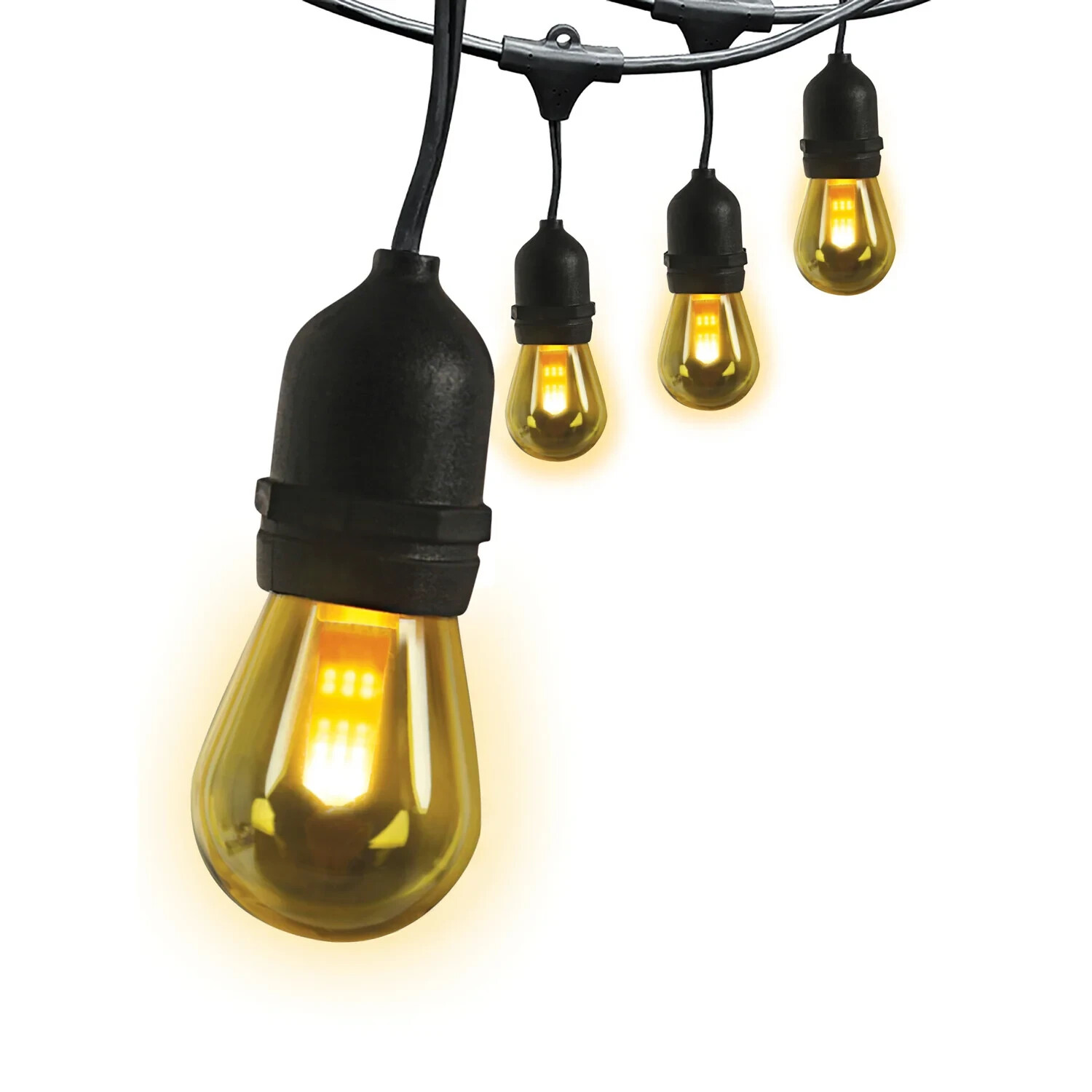6-Light 12 ft. String Light With LED Flame Bulbs