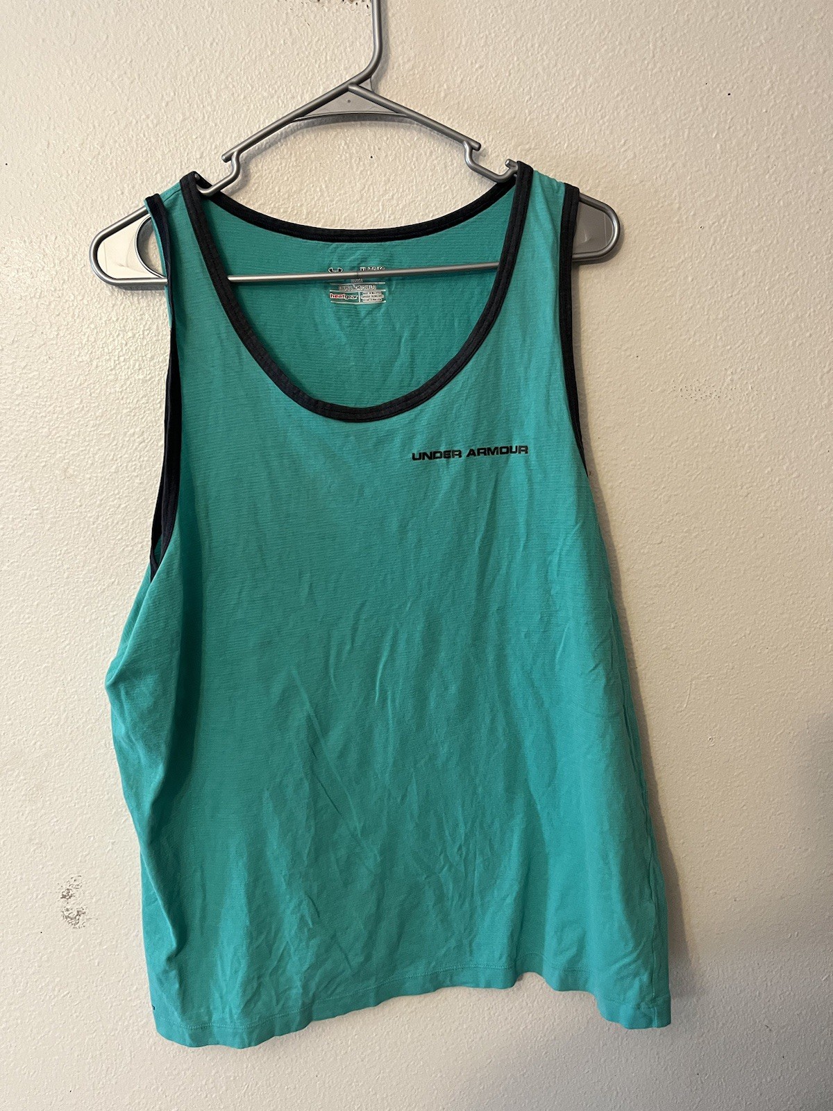 Under Armour Loose Tank Top Heat Gear Color Block Men’s Size XL Blue
