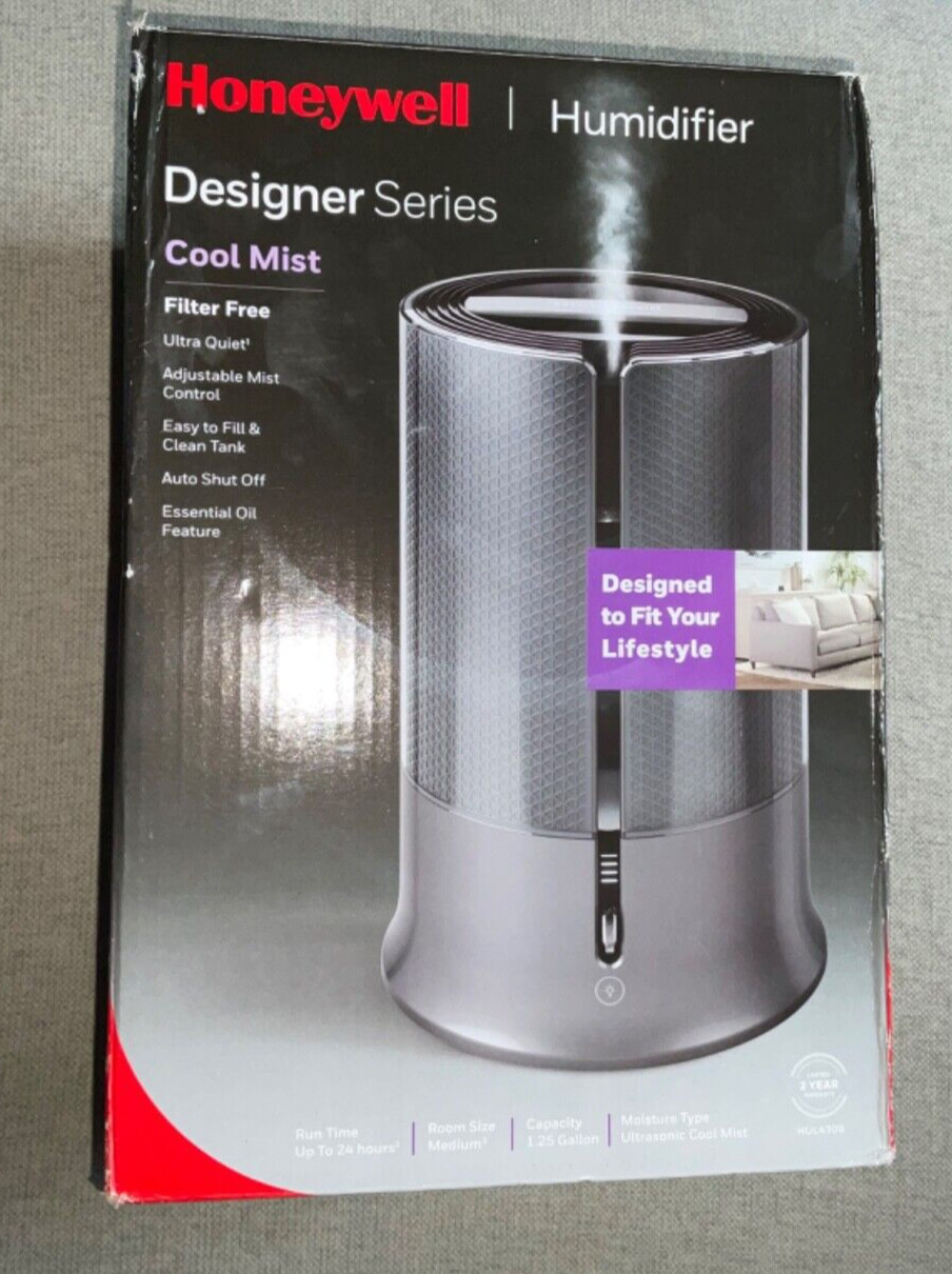 Honeywell Designer Series Cool Mist Humidifier - Black (HUL430B) New Open Box