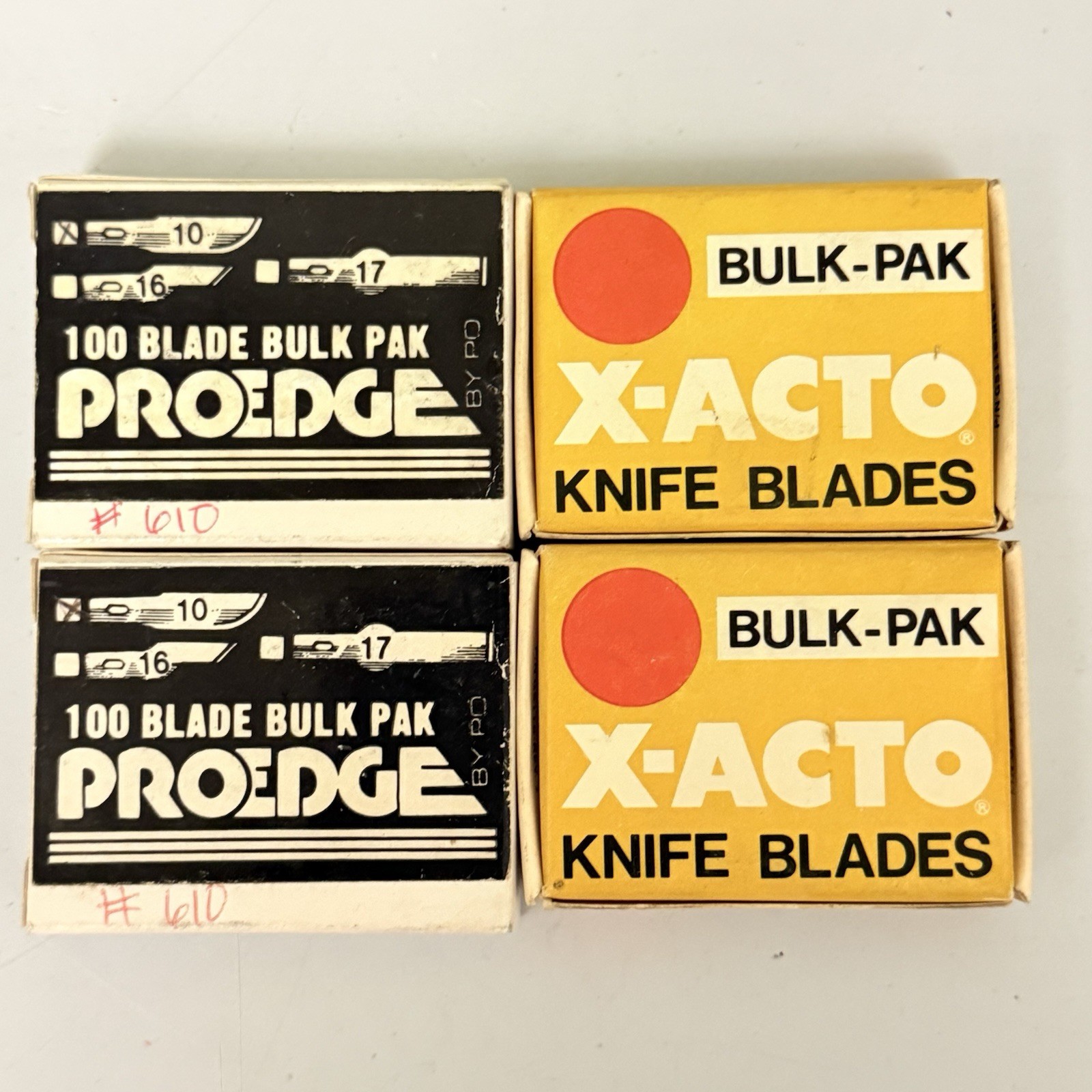 X-ACTO/PROEDGE #16/#10 100 Blade Bulk Pack (4 Boxes - 400 Blades) New