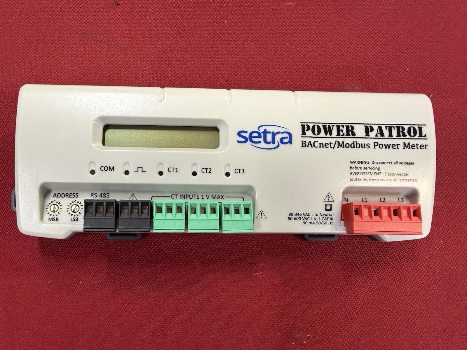 New Setra SPP-S-D Power Patrol BACnet / Modbus Power Meter