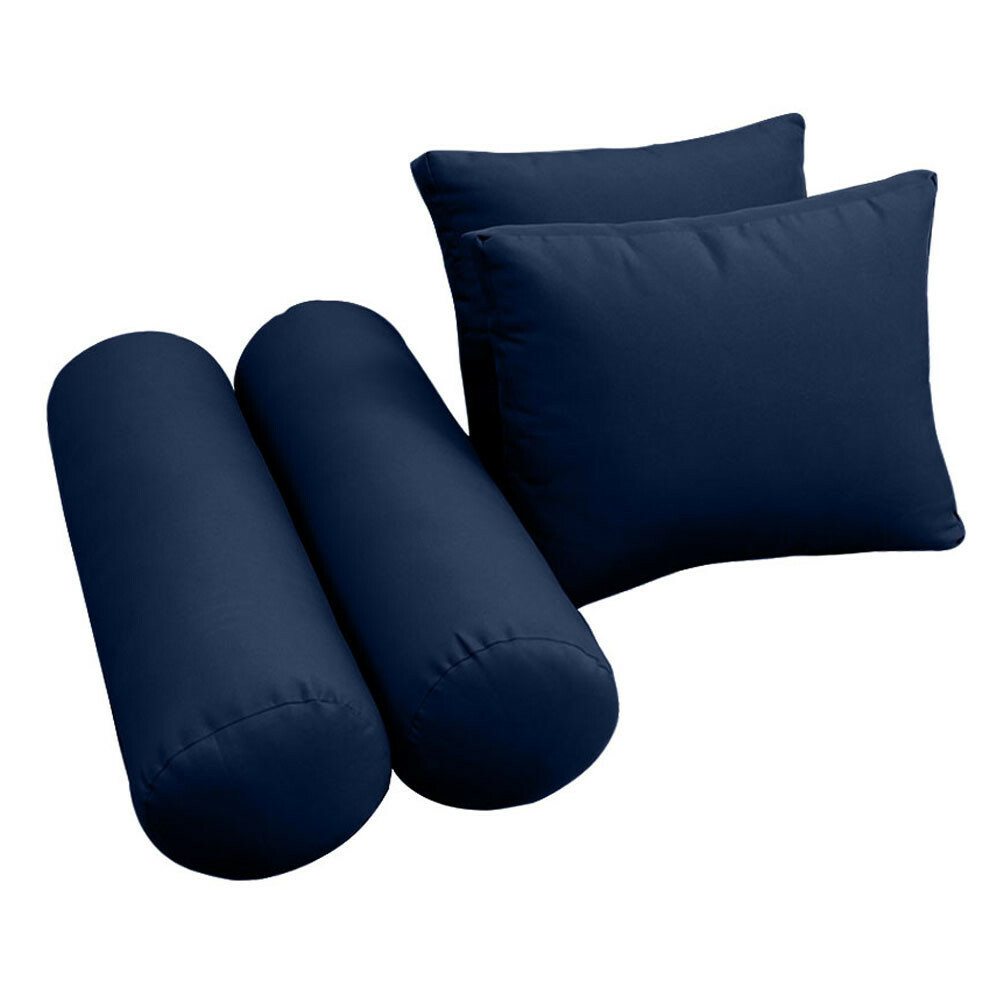 S1 5PC Knife Edge Daybed Mattress Cushion Bolster Complete Set-Twin-XL AD101
