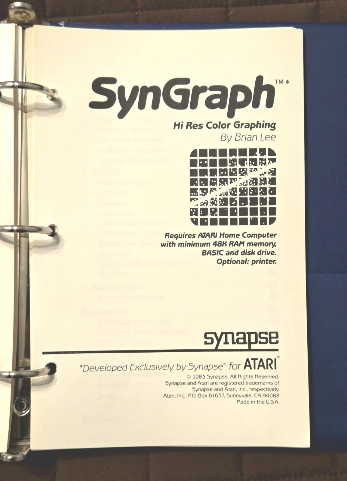 SynCalc, SynFile+, SynTrend with SynStat & SynGraph by Synapse for Atari