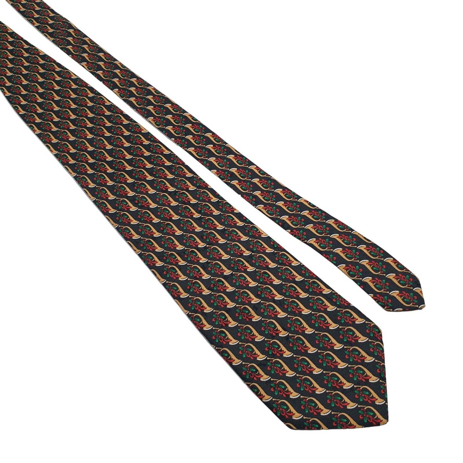 Specialties Hallmark Mens Necktie Tie Designer Holiday French Horn Dad Gift