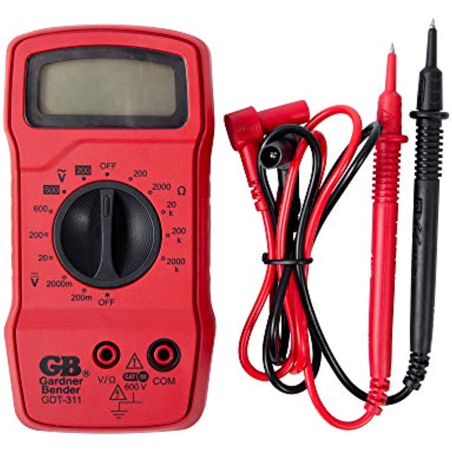 Gardner Bender GDT-311 Digital Multimeter, 3 Function, 11 Range, Tests AC/DC