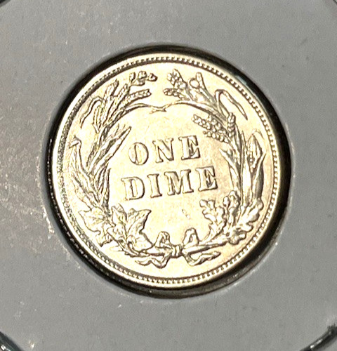 1912 barber dime BU