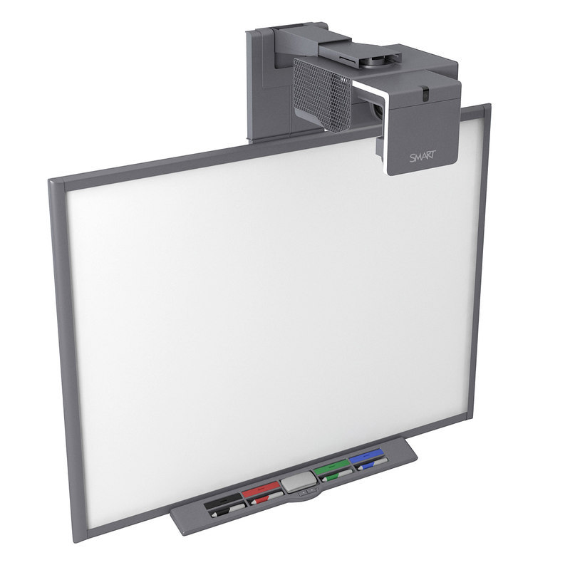 77” SB680 INTERACTIVE SMART BOARD AND SHORT THROW UF75 HDMI PROJECTOR WARRANTY