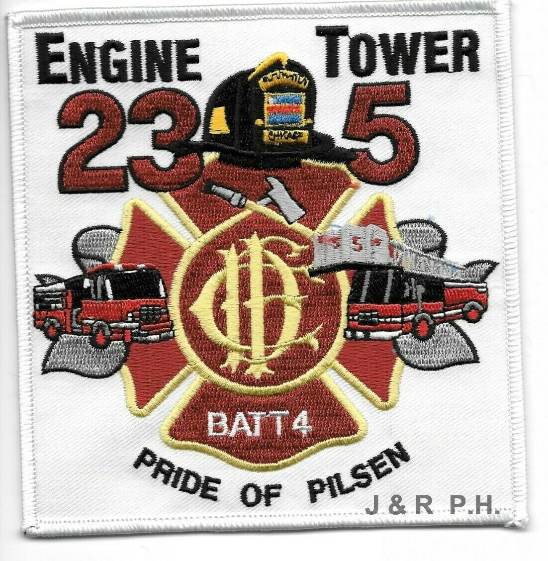 Chicago  Engine - 23 / Tower-5 "Pride of Pilsen" (4.5" x 4.5" size) fire patch