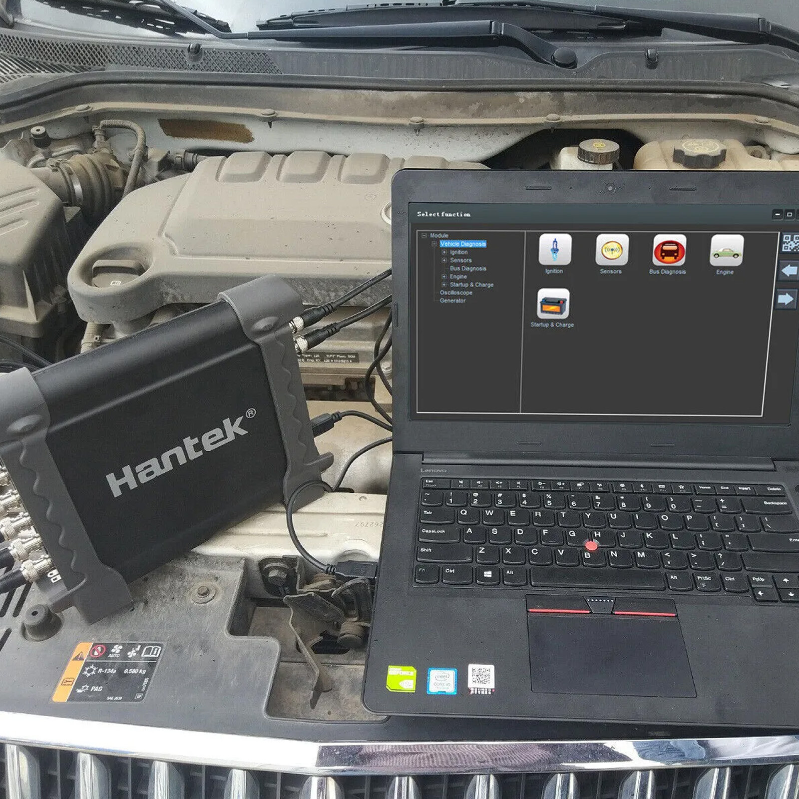 1008C Hantek 8CH Oscilloscope PC USB Automotive DAQ Program Generator Diagnostic