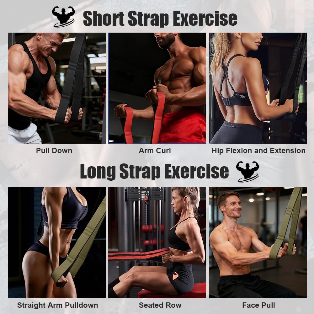 Tricep Rope Cable Attachment for Push Downs, Face Pulls & Full-Body Workouts