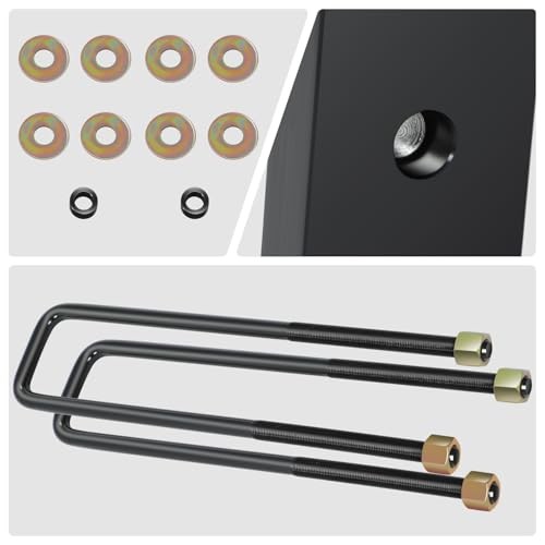 Pair Leaf Spring Leveling Lift Blocks Compatible With Dodge Ram 1500 94-01,