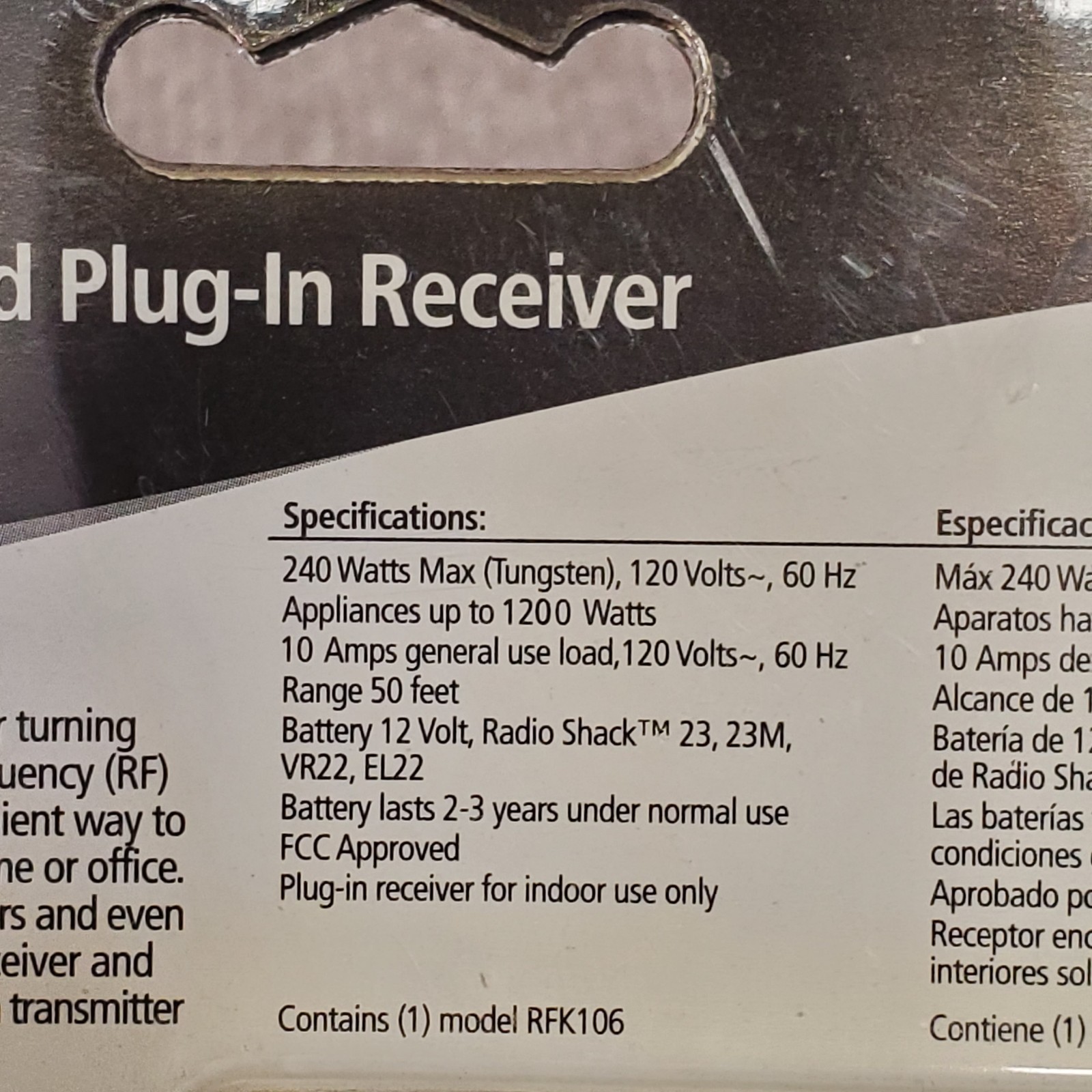 AmerTac RFK105LC Wireless Plug-In Receiver & Handheld Keychain Transmitter - NEW