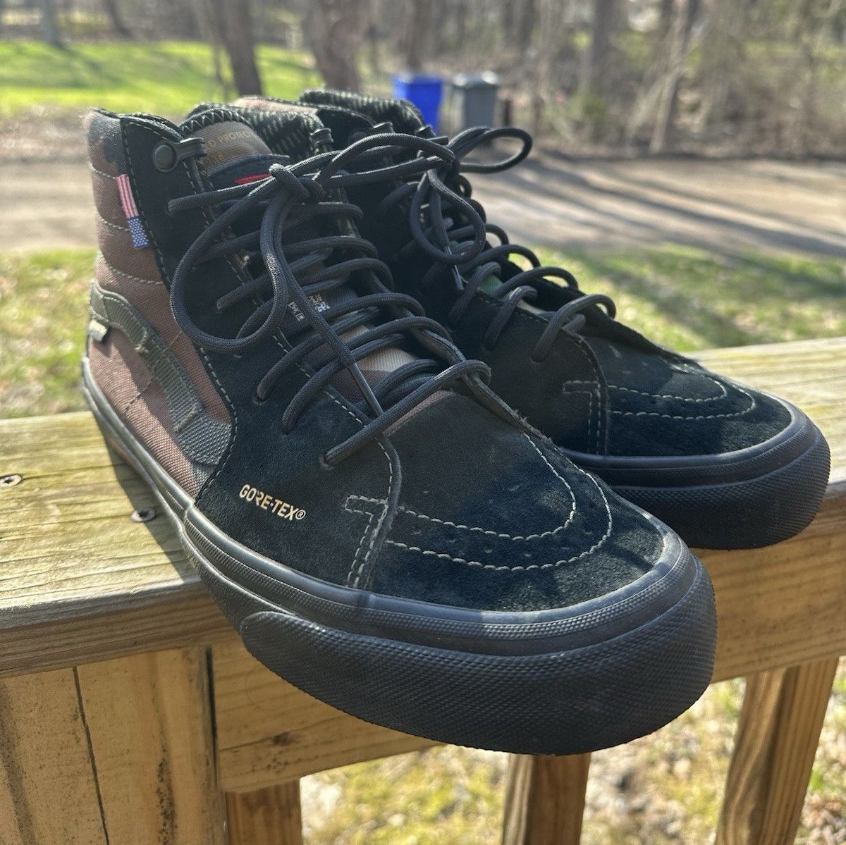 DEFCON Vans Sk8-Hi Gore-Tex Woodland Camo US 9