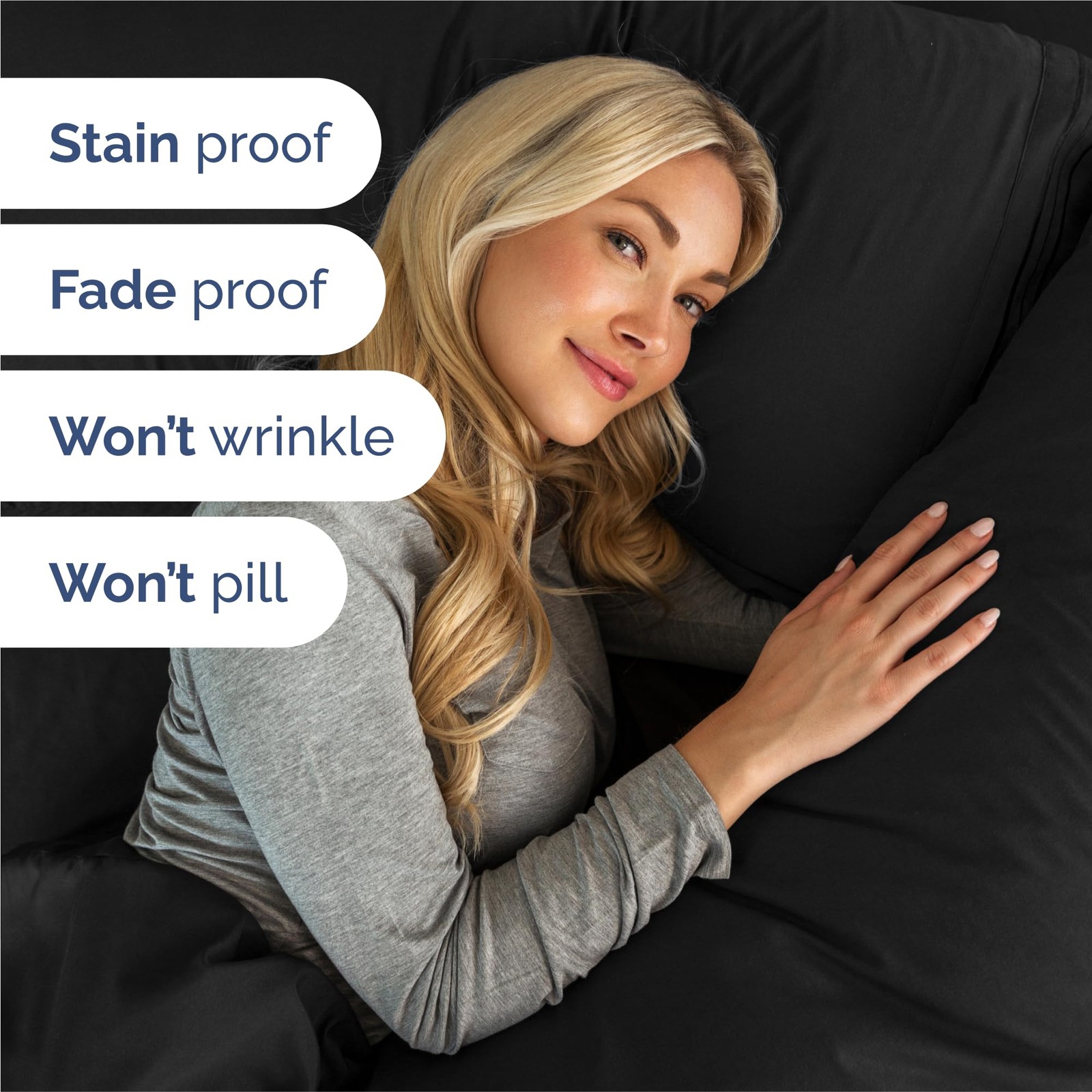King Size 4 Piece Sheet Set - Comfy Breathable Cooling Bed Sheets Set - Hote...
