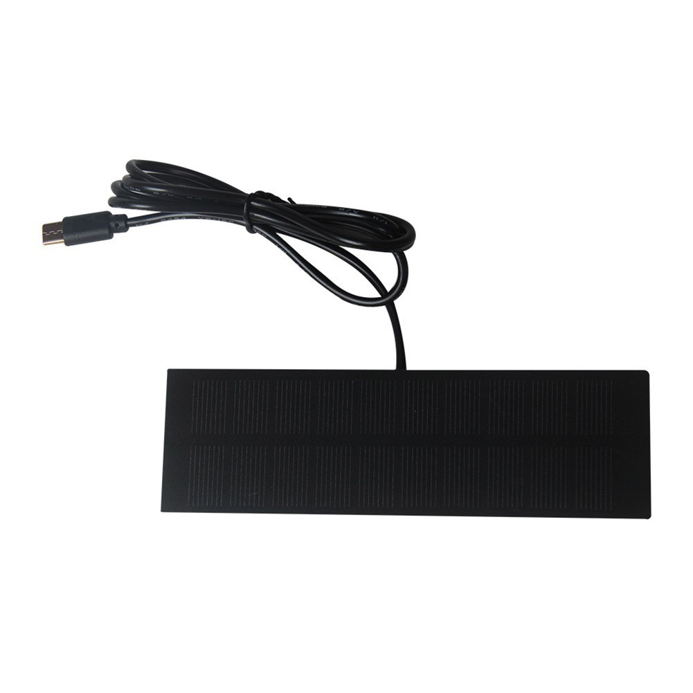 Compact 1W 5V Solar Charging Panel with Type C for Mobile Devices and Batteries